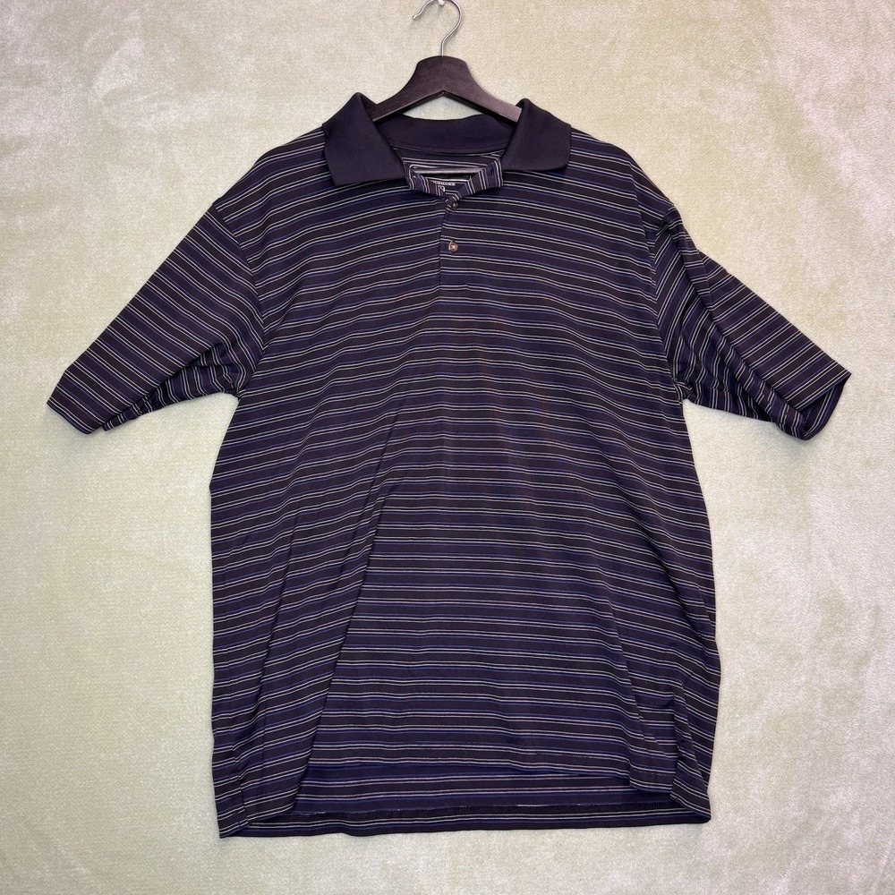 Pebble Beach Performance Men's Black Golf  XL Short Sleeve Polo Shirt